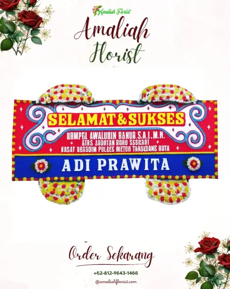 Papan Bunga Ucapan Selamat Umagi